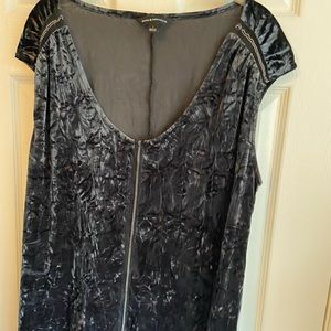 Rock n republic crushed velvet high lo shirt